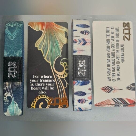 ZOX BOHO BUNDLE "what's your treasure?" & "true to you" collectible wristbands - Picture 2 of 4